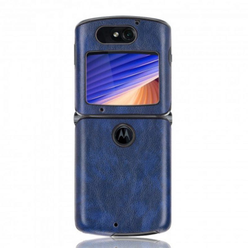 Handyhülle Für Motorola Razr 5G Litschi-kunstleder