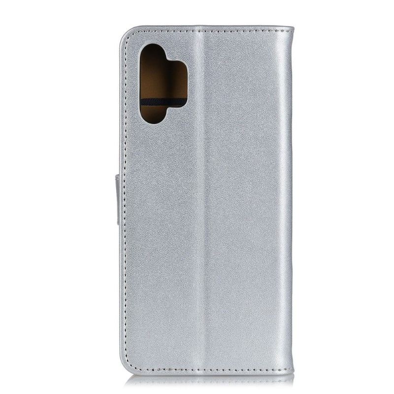 Flip Case Für Samsung Galaxy A32 4G Einfaches Kunstleder