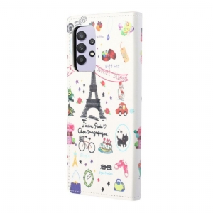 Flip Case Für Samsung Galaxy A32 4G Ich Liebe Paris