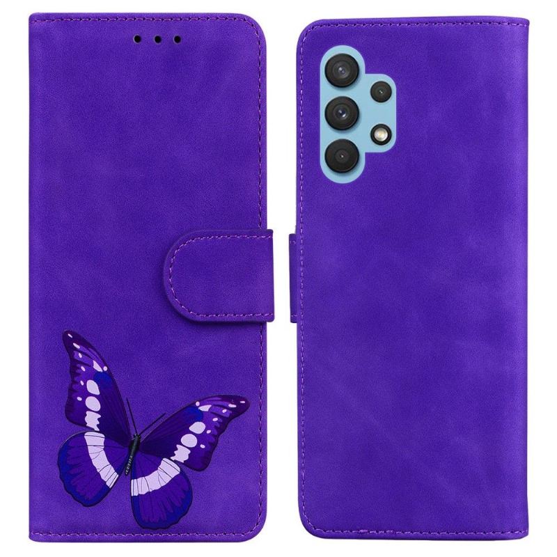 Flip Case Für Samsung Galaxy A32 4G Schutzhülle Bunter Schmetterlingsschutz