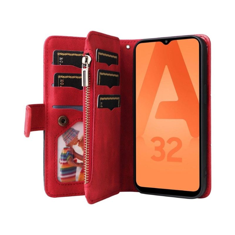 Flip Case Für Samsung Galaxy A32 4G Zweifarbige Künstlerische 002-serie