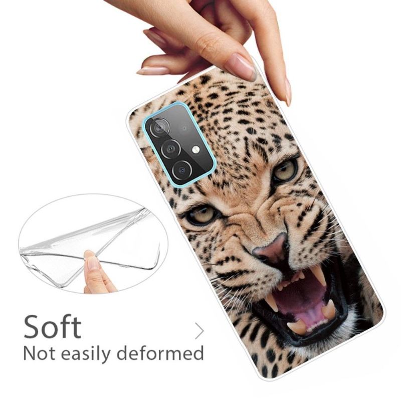 Handyhülle Für Samsung Galaxy A32 4G Leopard Brüllt