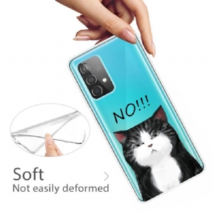 Handyhülle Für Samsung Galaxy A32 4G Nein!!! Katze