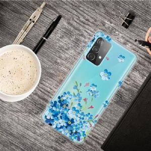 Hülle Für Samsung Galaxy A32 4G Blaue Blumen