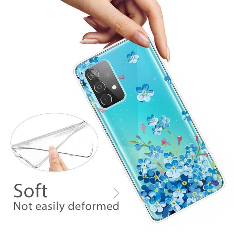 Hülle Für Samsung Galaxy A32 4G Blaue Blumen