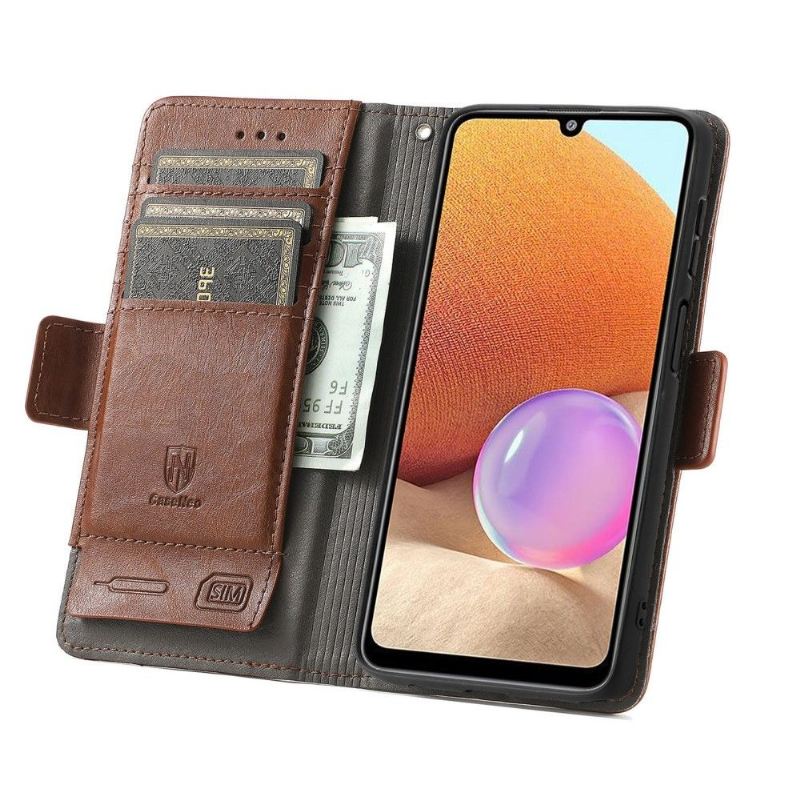 Lederhüllen Für Samsung Galaxy A32 4G Flip Case Geschäft Umdrehen