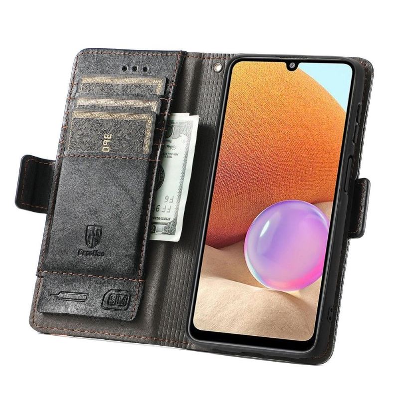 Lederhüllen Für Samsung Galaxy A32 4G Flip Case Geschäft Umdrehen