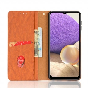 Lederhüllen Für Samsung Galaxy A32 4G Flip Case Retro Kunstleder