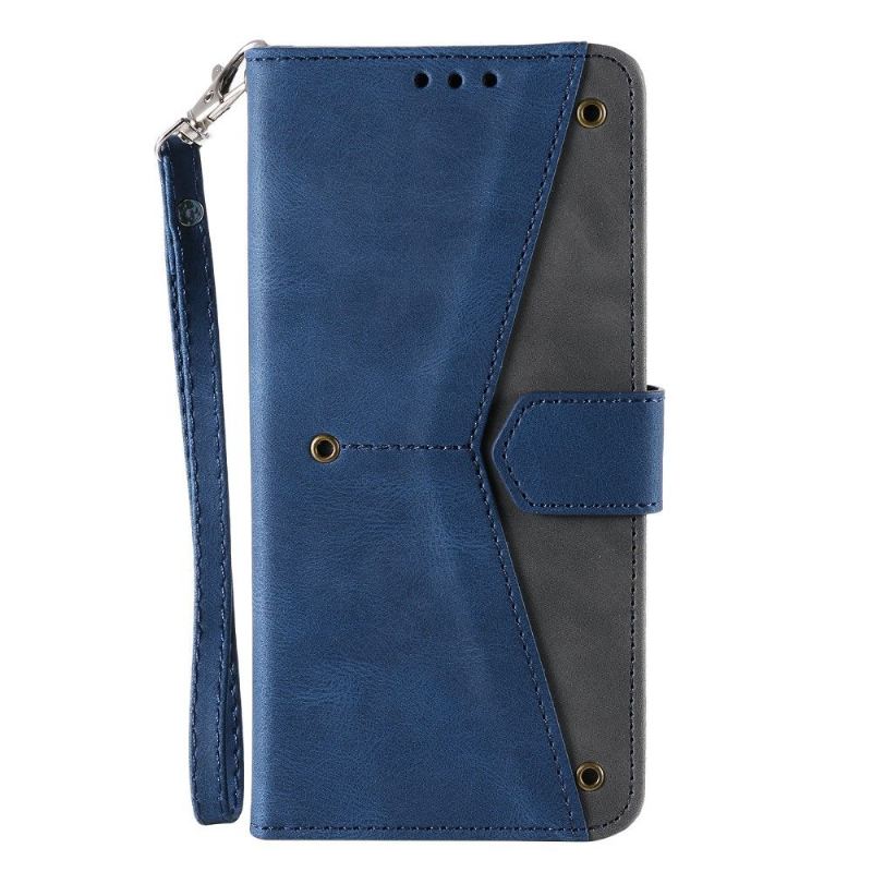 Lederhüllen Für Samsung Galaxy A32 4G Flip Case Zweifarbig