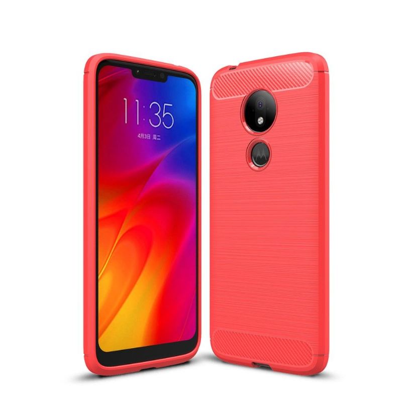 Handyhülle Für Motorola Moto G7 Power Karbongebürstetes Gel