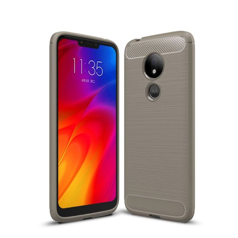 Handyhülle Für Motorola Moto G7 Power Karbongebürstetes Gel