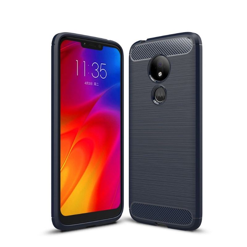 Handyhülle Für Motorola Moto G7 Power Karbongebürstetes Gel