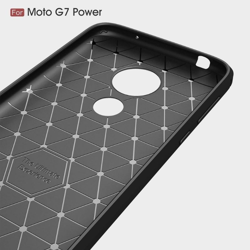 Handyhülle Für Motorola Moto G7 Power Karbongebürstetes Gel