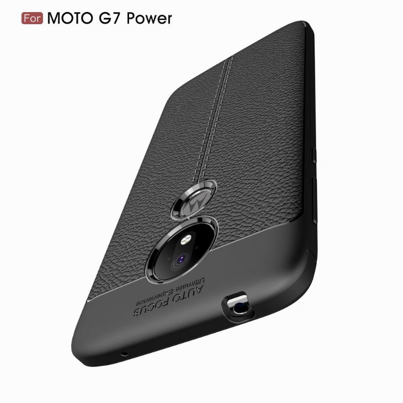 Hülle Für Motorola Moto G7 Power Finishing-gel Für Kunstleder