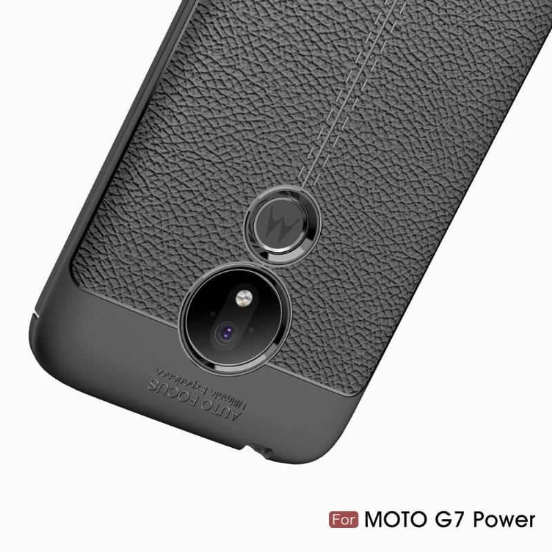 Hülle Für Motorola Moto G7 Power Finishing-gel Für Kunstleder