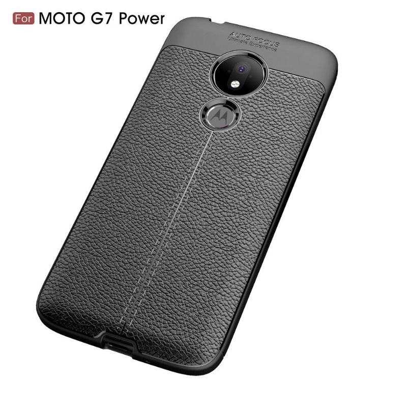 Hülle Für Motorola Moto G7 Power Finishing-gel Für Kunstleder