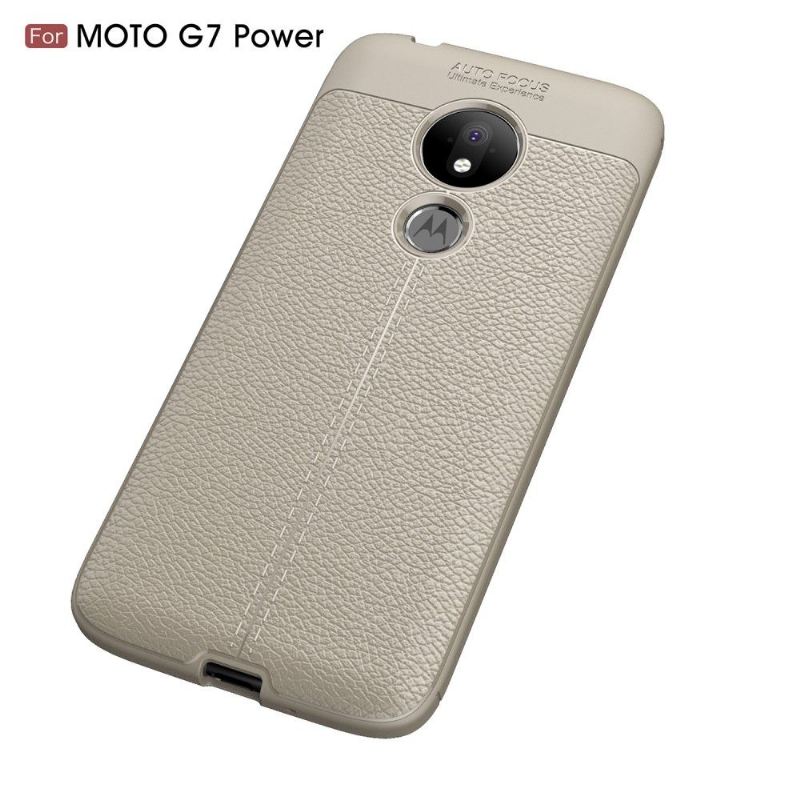 Hülle Für Motorola Moto G7 Power Finishing-gel Für Kunstleder