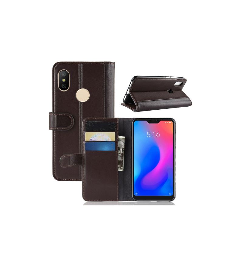 Case Für Xiaomi Mi A2 Lite Kartenetui Aus Premium-leder