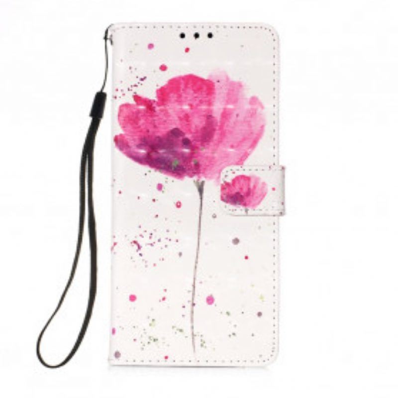 Hülle Flip Case Für Moto G50 Aquarellmohn