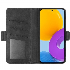 Case Für Samsung Galaxy M52 5G Geldbörse Mattes Kunstleder