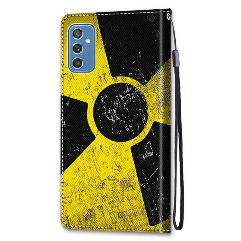 Flip Case Für Samsung Galaxy M52 5G Radioaktives Symbol