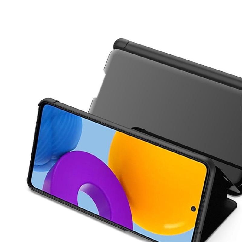 Hülle Für Samsung Galaxy M52 5G Flip Case Spiegeleffekt