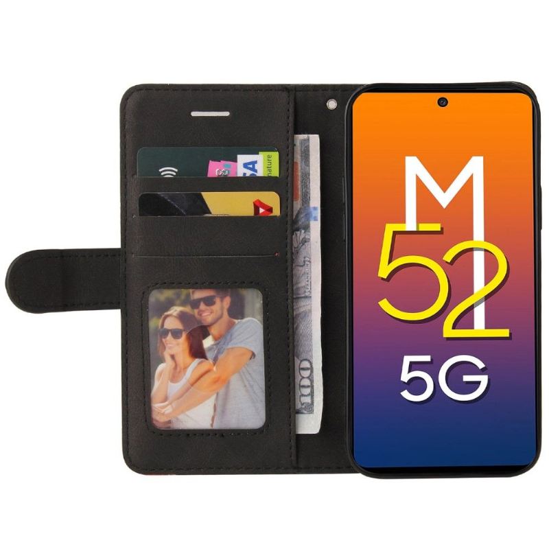 Lederhüllen Für Samsung Galaxy M52 5G Bicolor Künstlerisch