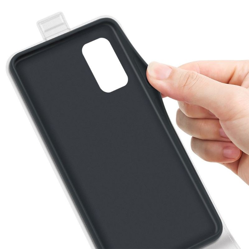 Lederhüllen Für Samsung Galaxy M52 5G Flip Case Vertikales Kunstleder