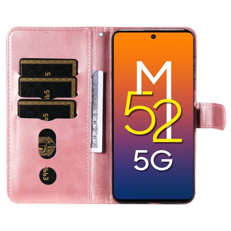 Lederhüllen Für Samsung Galaxy M52 5G Geldbörse Elena Geldbörse