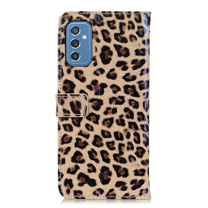 Lederhüllen Für Samsung Galaxy M52 5G Kunstleder Im Leoparden-stil