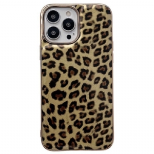 Hülle Für iPhone 14 Leopardenhaut-effekt