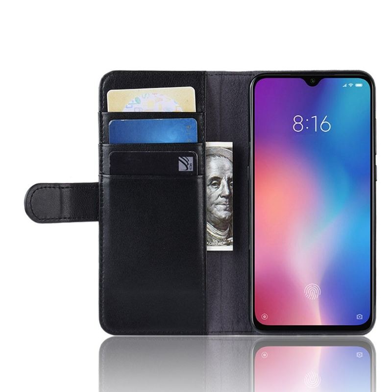 Case Für Xiaomi Mi 9 SE Kartenetui Aus Premium-leder – Schwarz