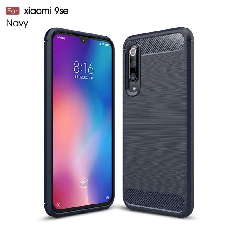 Hülle Für Xiaomi Mi 9 SE Karbongebürstetes Gel