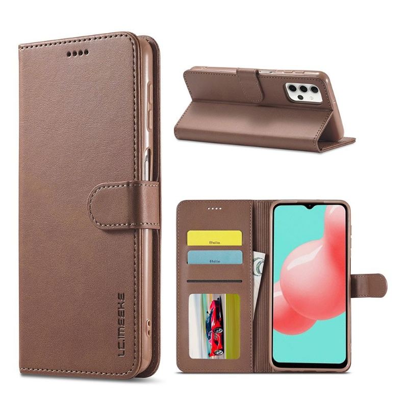 Case Für Samsung Galaxy A32 5G Schutzhülle Flip Case Ledereffekt Lc.imeeke