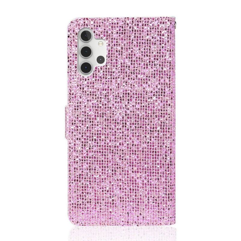 Flip Case Für Samsung Galaxy A32 5G Glitter-kartenhalter