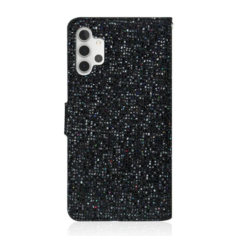 Flip Case Für Samsung Galaxy A32 5G Glitter-kartenhalter