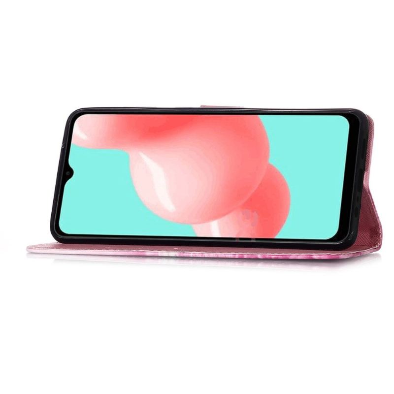 Flip Case Für Samsung Galaxy A32 5G Rosa Blume