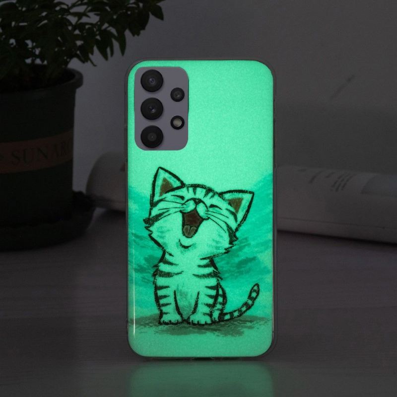 Handyhülle Für Samsung Galaxy A32 5G Fluoreszierender Chatinhalt