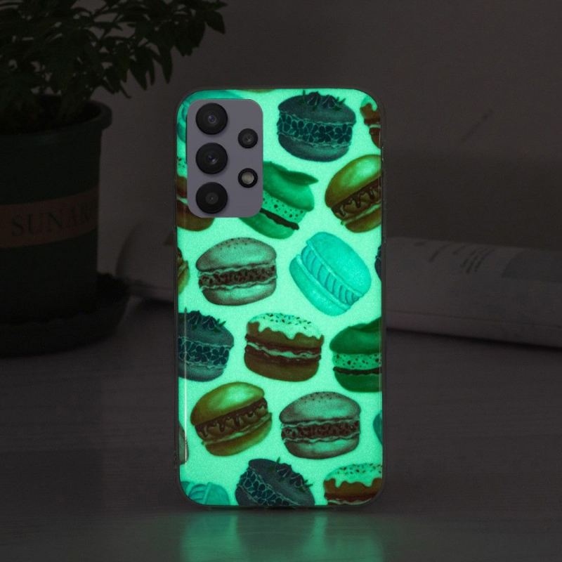 Hülle Für Samsung Galaxy A32 5G Fluoreszierende Macarons