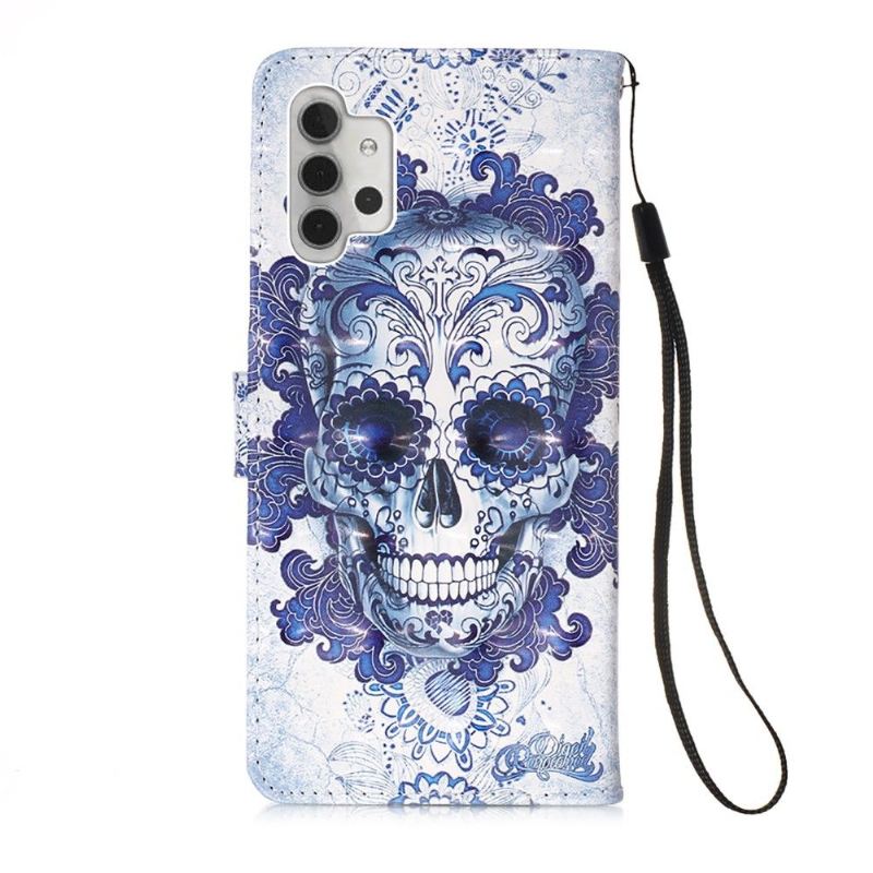 Lederhüllen Für Samsung Galaxy A32 5G Schutzhülle Calavera-muster