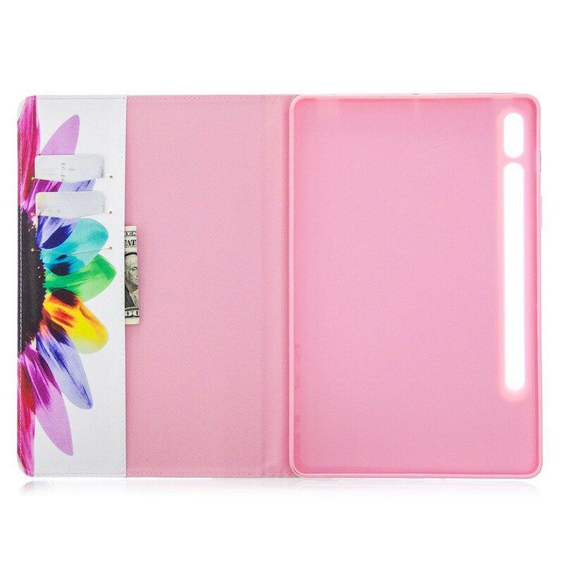 Case Für Samsung Galaxy Tab S8 / Tab S7 Aquarellblume