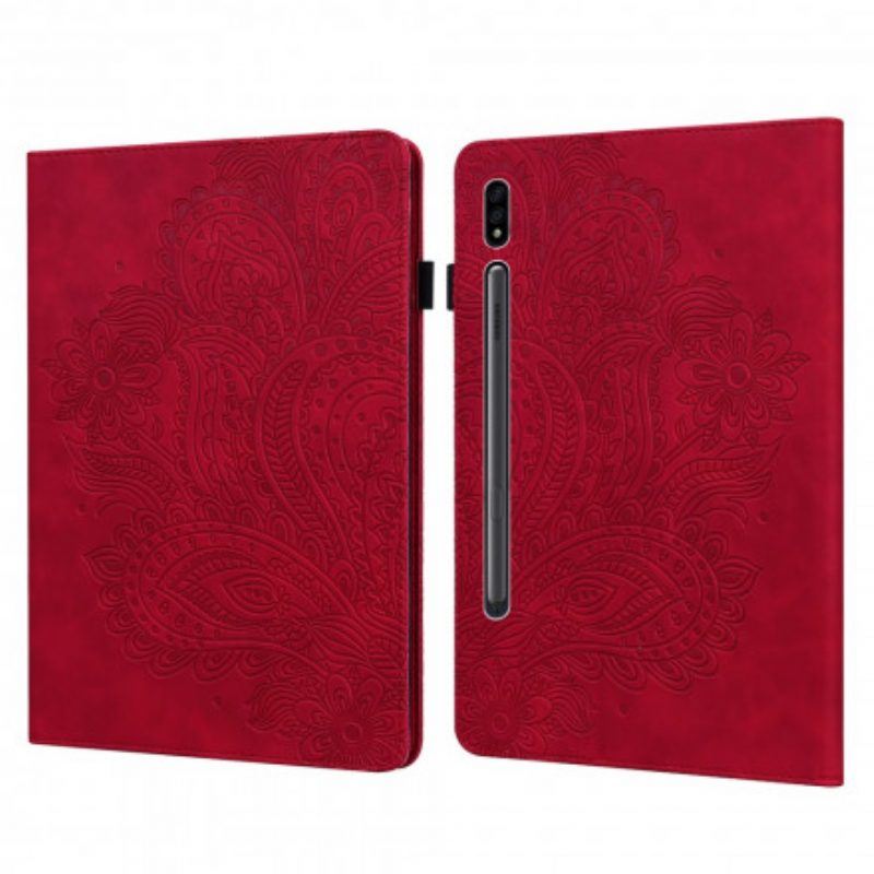 Case Für Samsung Galaxy Tab S8 / Tab S7 Blumendruck