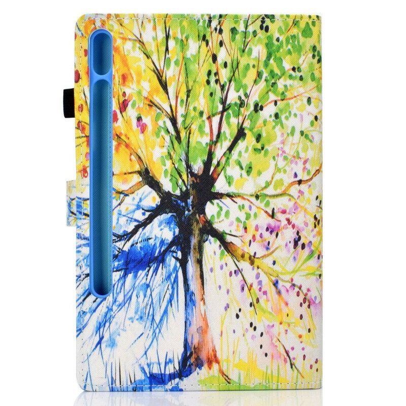 Flip Case Für Samsung Galaxy Tab S8 / Tab S7 Aquarellbaum