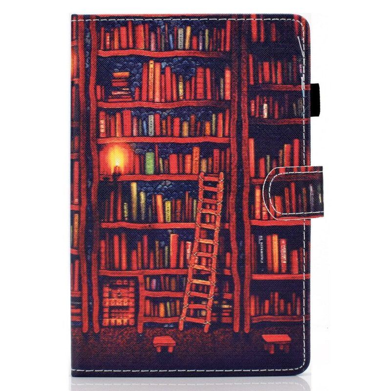 Flip Case Für Samsung Galaxy Tab S8 / Tab S7 Bibliothek