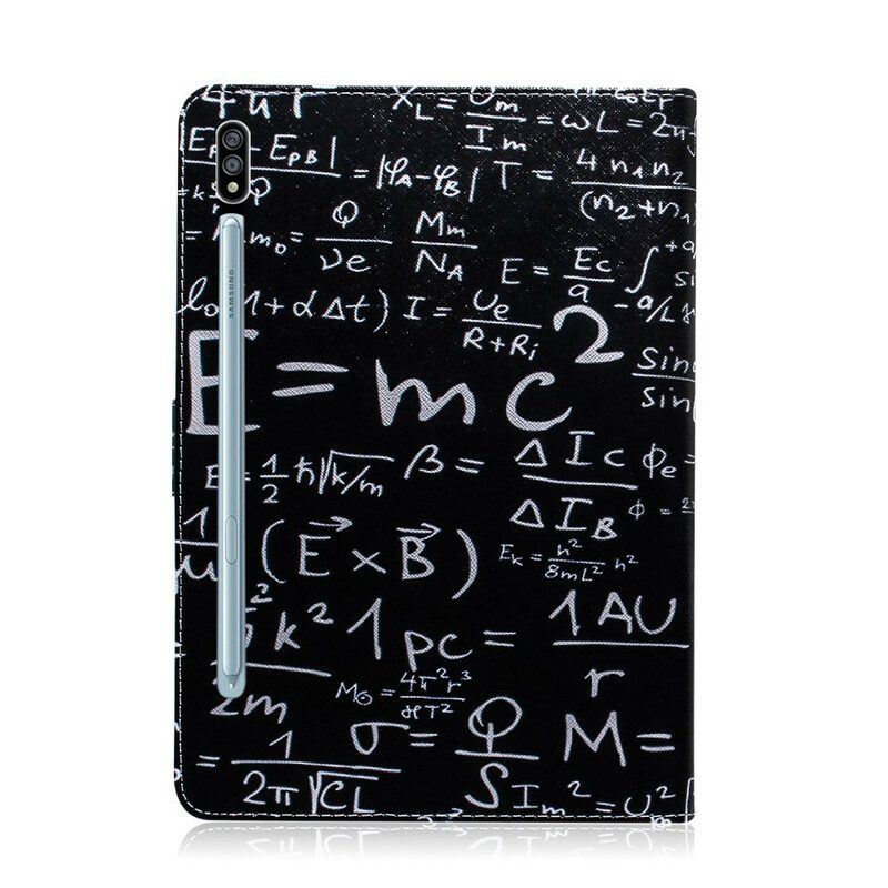 Flip Case Für Samsung Galaxy Tab S8 / Tab S7 Mathematische Berechnungen