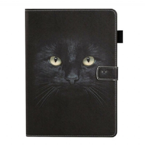 Flip Case Für Samsung Galaxy Tab S8 / Tab S7 Schwarze Katze