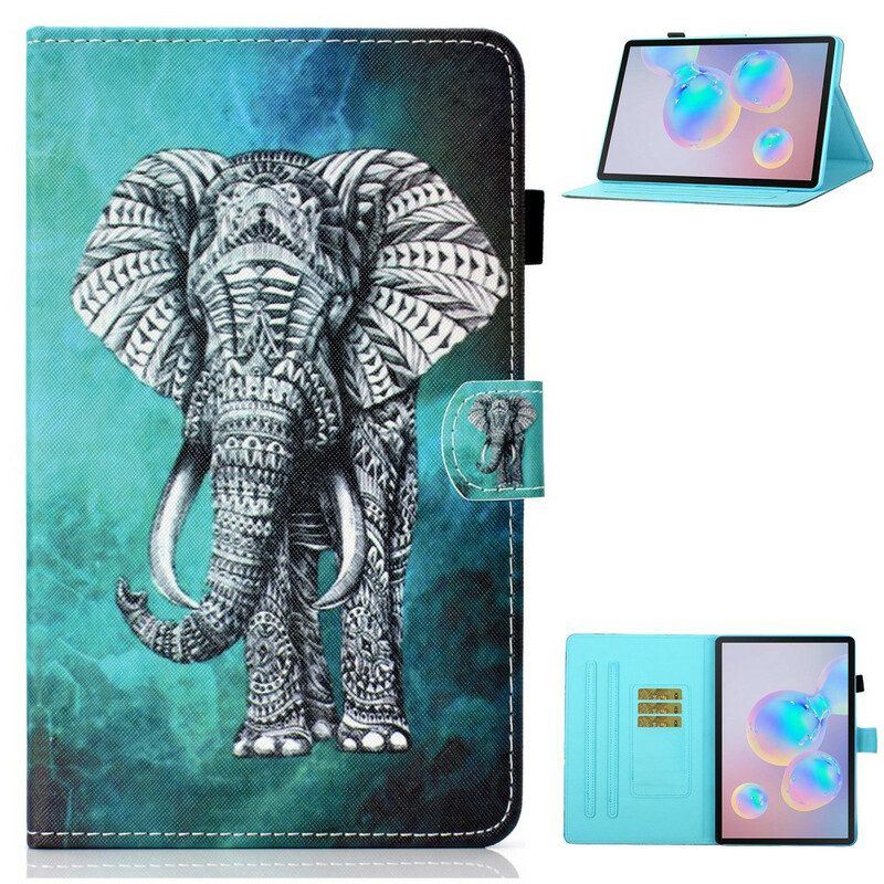 Flip Case Für Samsung Galaxy Tab S8 / Tab S7 Stammeselefant