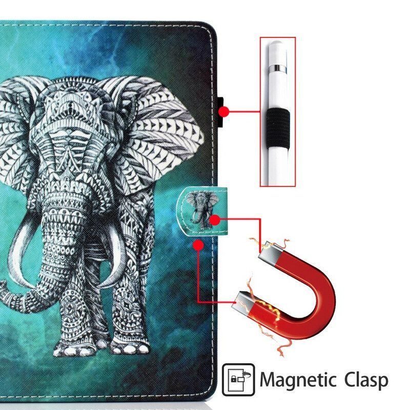 Flip Case Für Samsung Galaxy Tab S8 / Tab S7 Stammeselefant