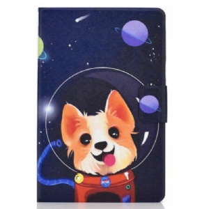 Flip Case Für Samsung Galaxy Tab S8 / Tab S7 Weltraumhund