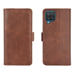 Flip Case Für Samsung Galaxy M12 / A12 Flip Case Doppelte Klappe